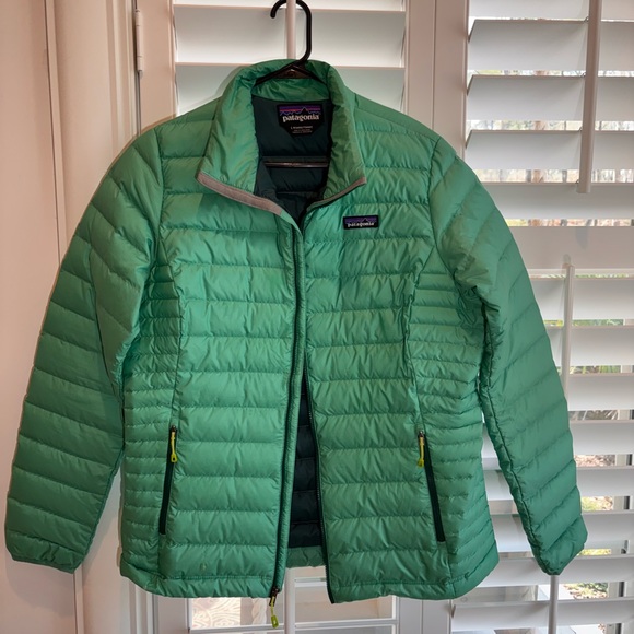 Patagonia Green ish Quilted Jacket Size Large - Picture 3 of 11